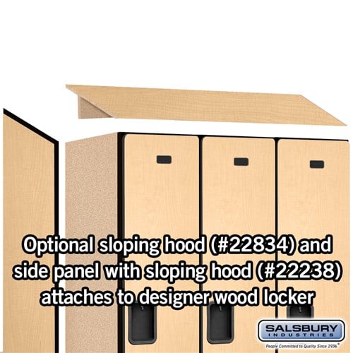 Designer Wood Locker — 1 Tier, 3 Wide