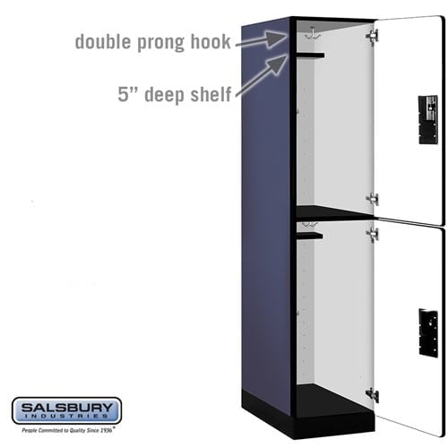 Designer Wood Locker — 2 Tier, 1 Wide