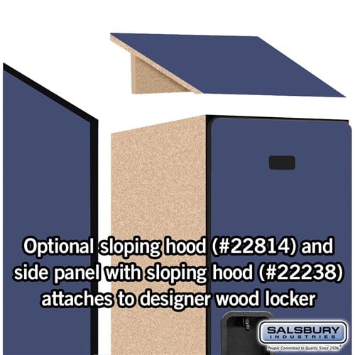 Designer Wood Locker — 2 Tier, 1 Wide