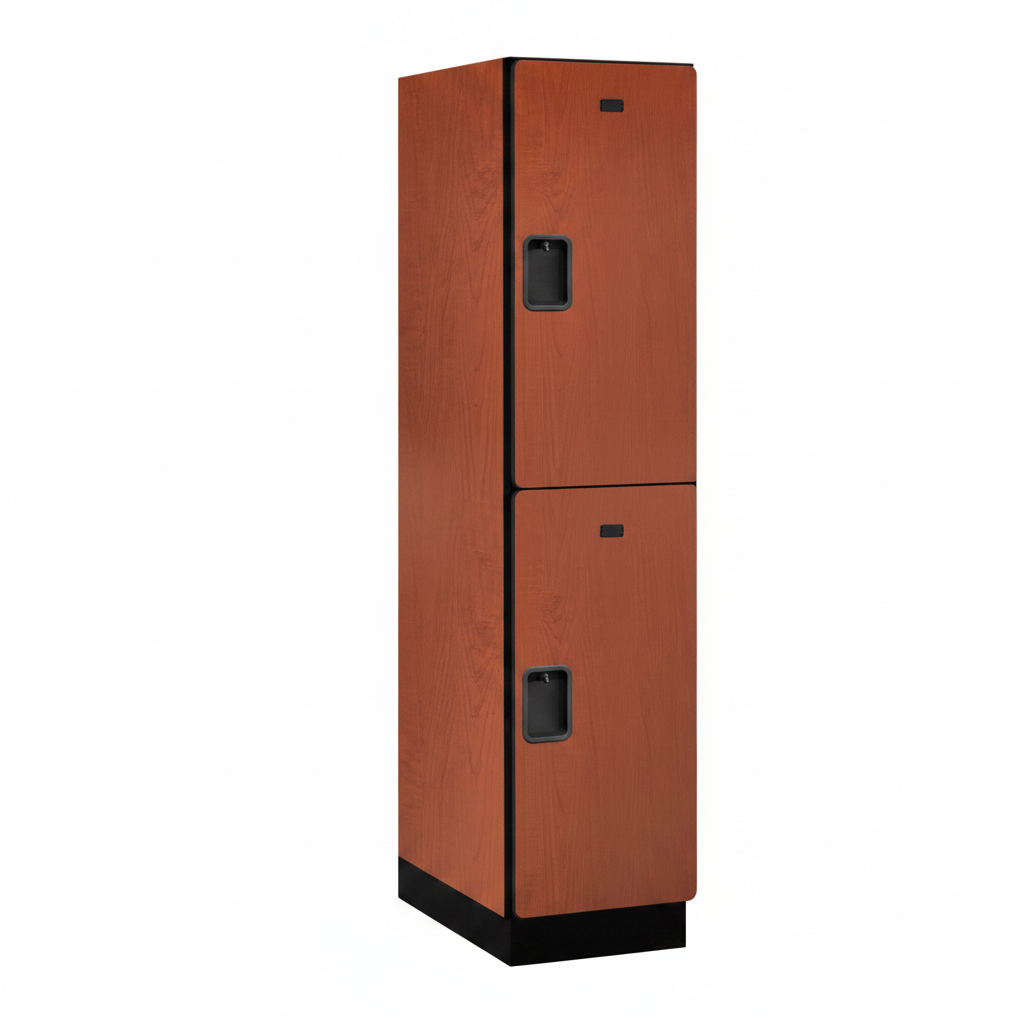Designer Wood Locker — 2 Tier, 1 Wide