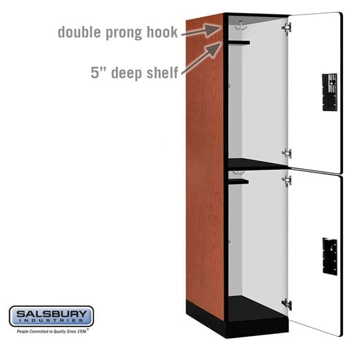 Designer Wood Locker — 2 Tier, 1 Wide