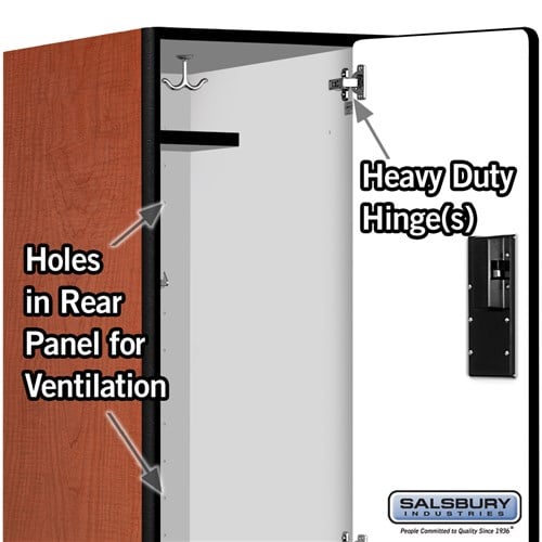 Designer Wood Locker — 2 Tier, 1 Wide