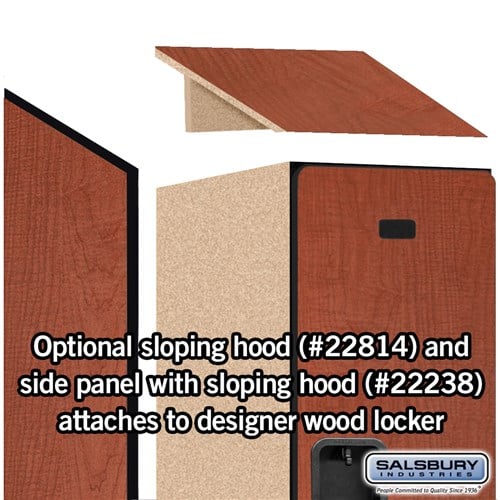 Designer Wood Locker — 2 Tier, 1 Wide