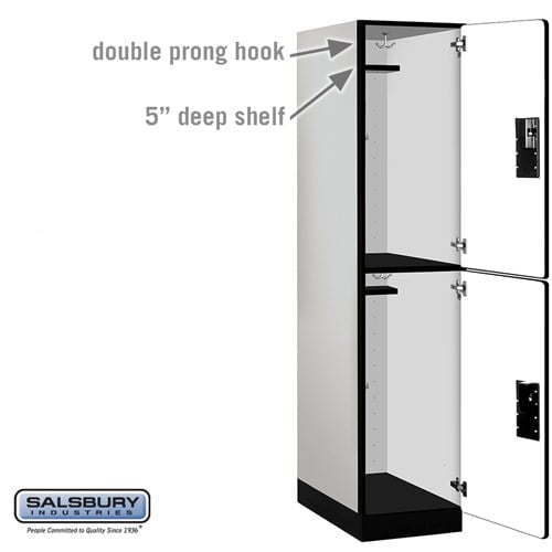 Designer Wood Locker — 2 Tier, 1 Wide