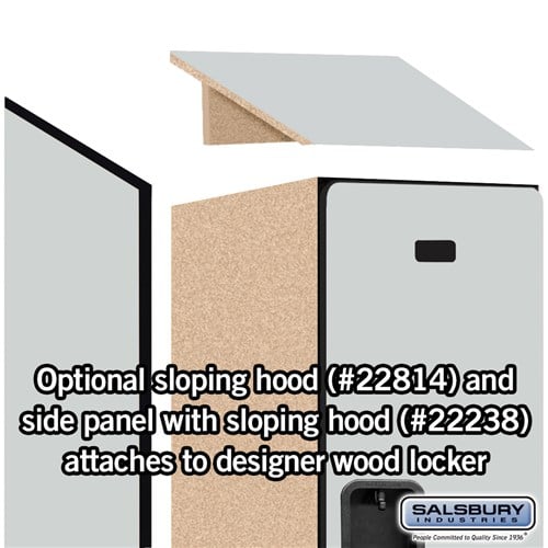 Designer Wood Locker — 2 Tier, 1 Wide