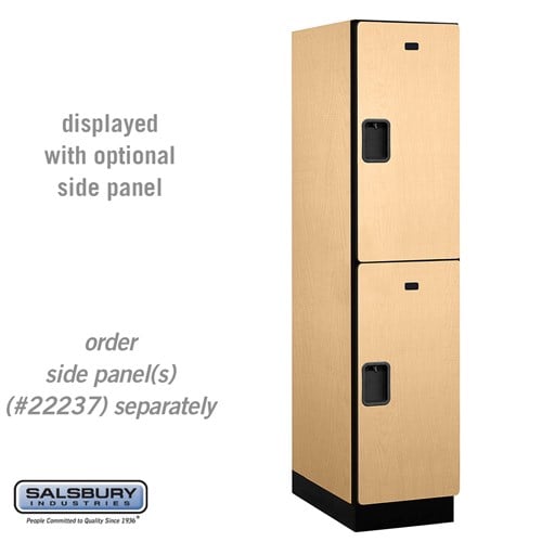 Designer Wood Locker — 2 Tier, 1 Wide