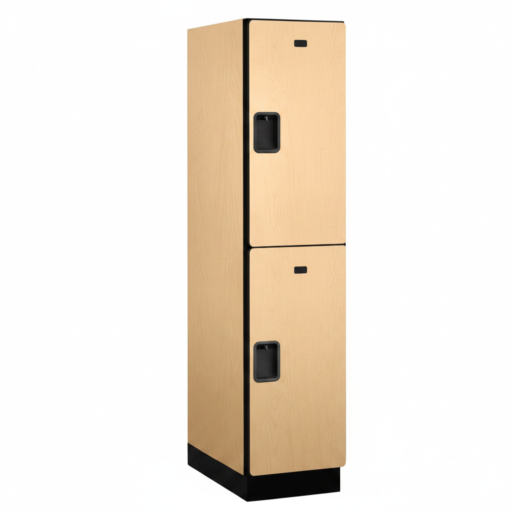 Designer Wood Locker — 2 Tier, 1 Wide