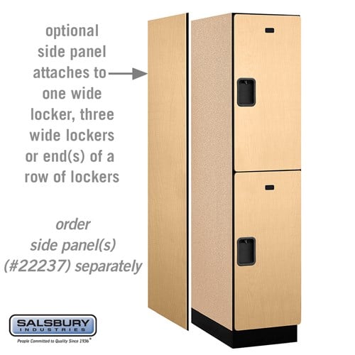 Designer Wood Locker — 2 Tier, 1 Wide