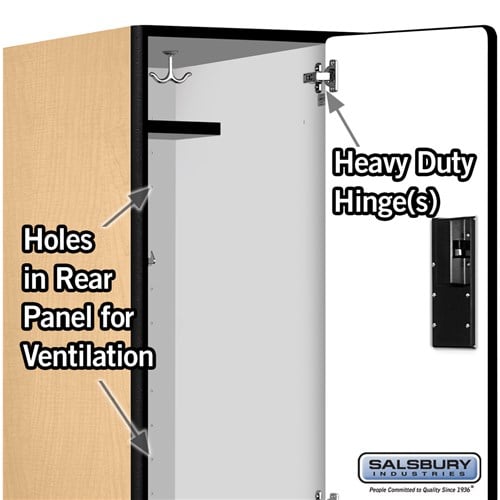 Designer Wood Locker — 2 Tier, 1 Wide