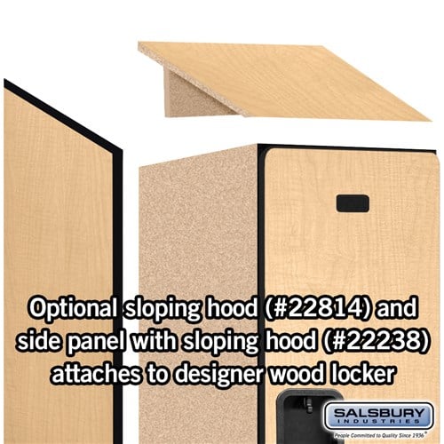 Designer Wood Locker — 2 Tier, 1 Wide