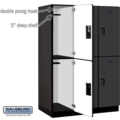 Designer Wood Locker — 2 Tier, 3 Wide