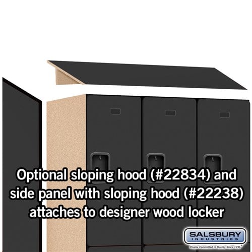 Designer Wood Locker — 2 Tier, 3 Wide
