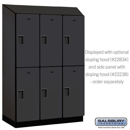 Designer Wood Locker — 2 Tier, 3 Wide