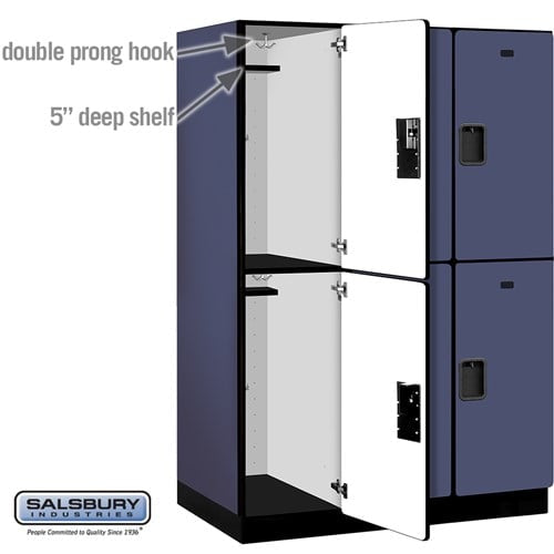 Designer Wood Locker — 2 Tier, 3 Wide