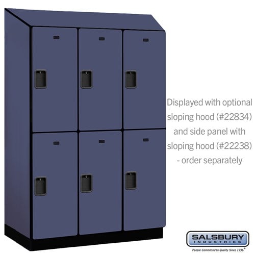 Designer Wood Locker — 2 Tier, 3 Wide