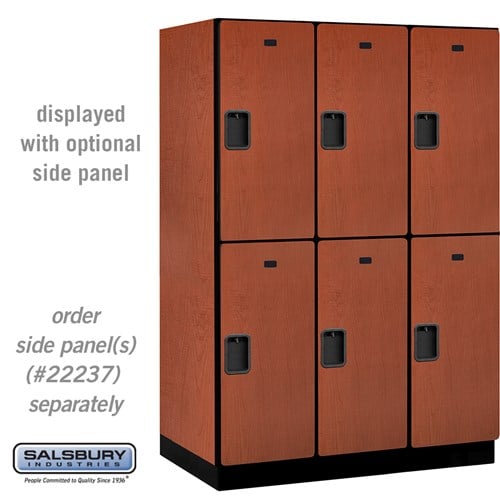 Designer Wood Locker — 2 Tier, 3 Wide
