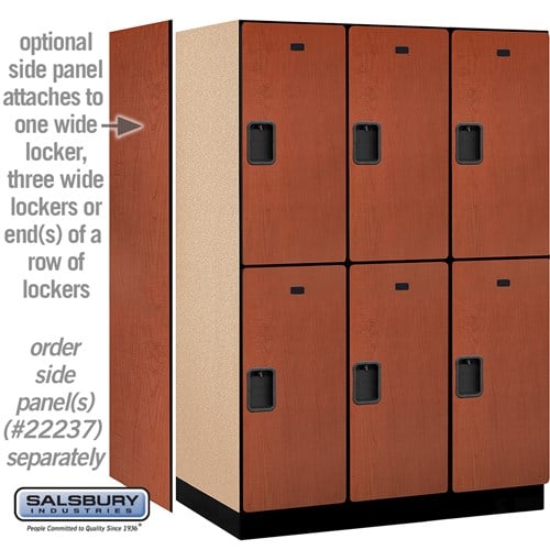Designer Wood Locker — 2 Tier, 3 Wide