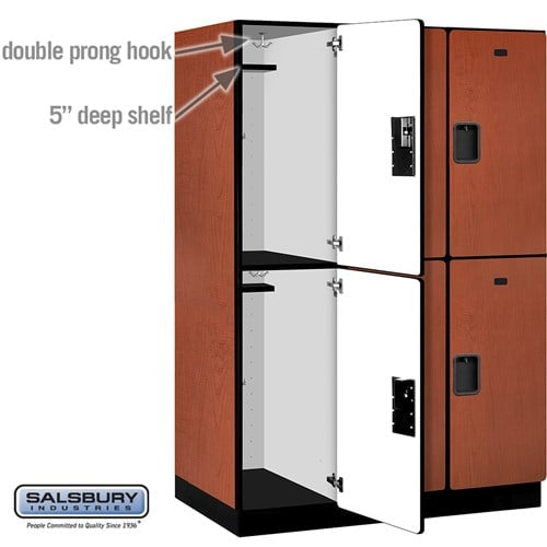 Designer Wood Locker — 2 Tier, 3 Wide