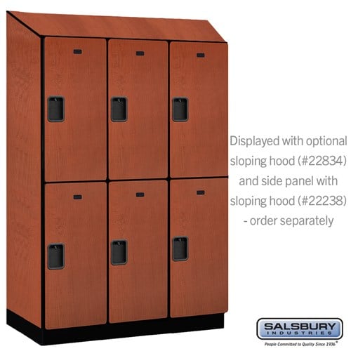 Designer Wood Locker — 2 Tier, 3 Wide