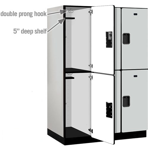 Designer Wood Locker — 2 Tier, 3 Wide
