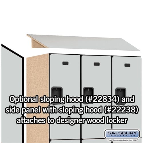 Designer Wood Locker — 2 Tier, 3 Wide