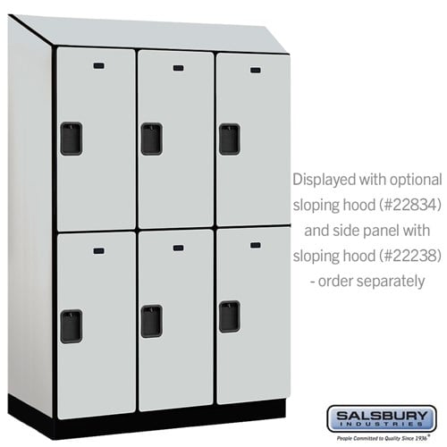Designer Wood Locker — 2 Tier, 3 Wide