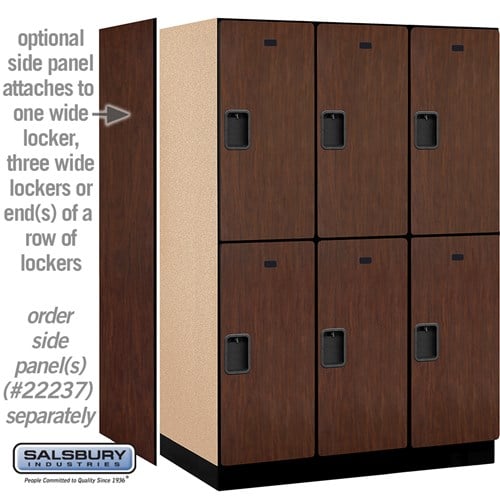 Designer Wood Locker — 2 Tier, 3 Wide