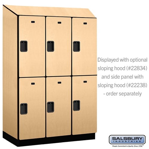 Designer Wood Locker — 2 Tier, 3 Wide