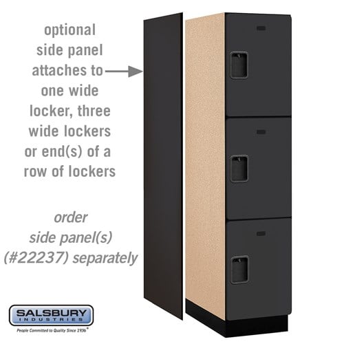 Designer Wood Locker — 3 Tier, 1 Wide