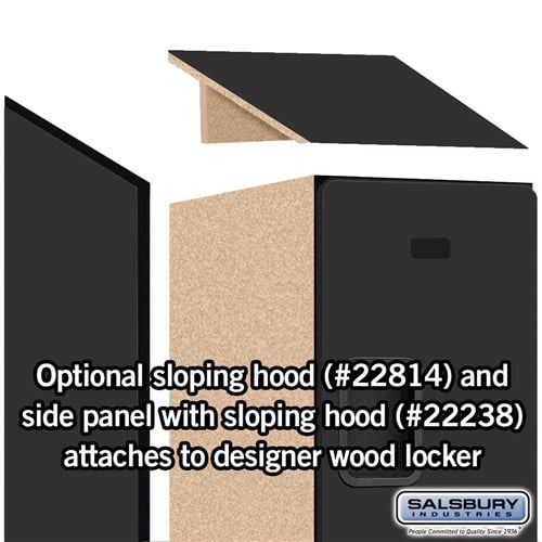 Designer Wood Locker — 3 Tier, 1 Wide