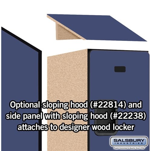 Designer Wood Locker — 3 Tier, 1 Wide