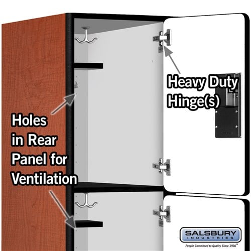 Designer Wood Locker — 3 Tier, 1 Wide