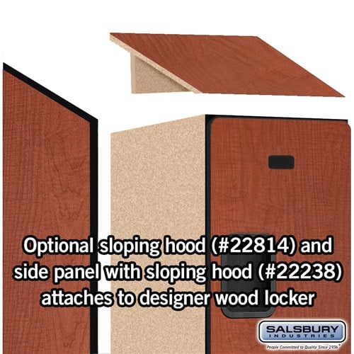 Designer Wood Locker — 3 Tier, 1 Wide