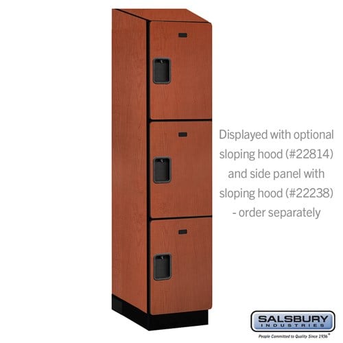 Designer Wood Locker — 3 Tier, 1 Wide