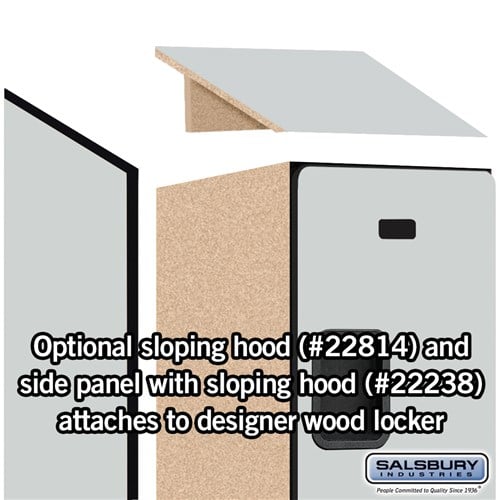 Designer Wood Locker — 3 Tier, 1 Wide