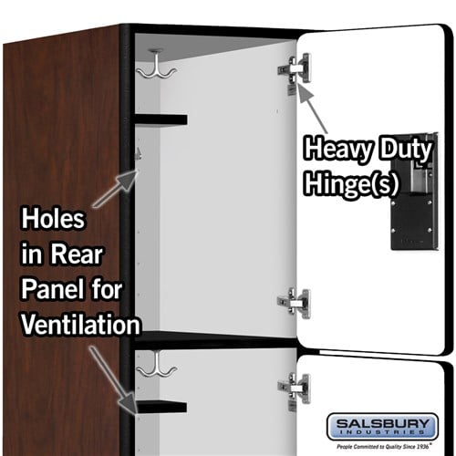 Designer Wood Locker — 3 Tier, 1 Wide
