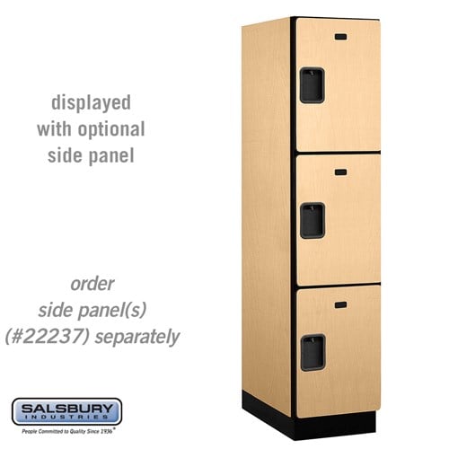 Designer Wood Locker — 3 Tier, 1 Wide