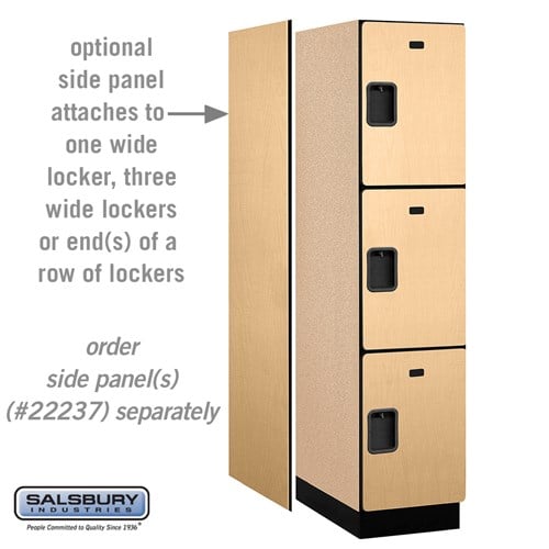 Designer Wood Locker — 3 Tier, 1 Wide