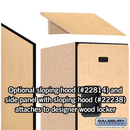 Designer Wood Locker — 3 Tier, 1 Wide