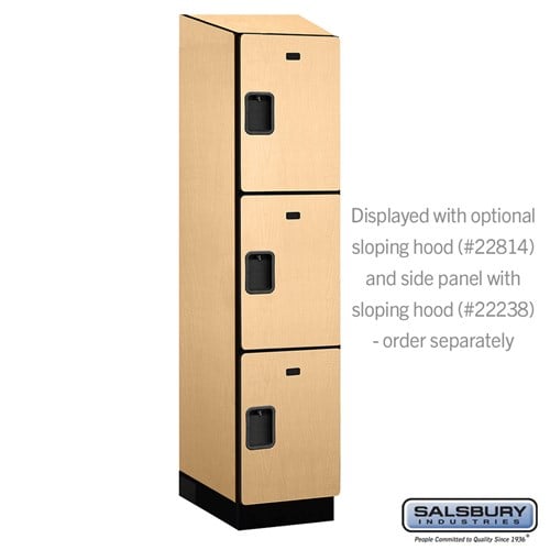 Designer Wood Locker — 3 Tier, 1 Wide