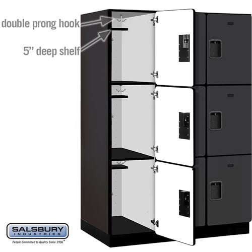 Designer Wood Locker — 3 Tier, 3 Wide