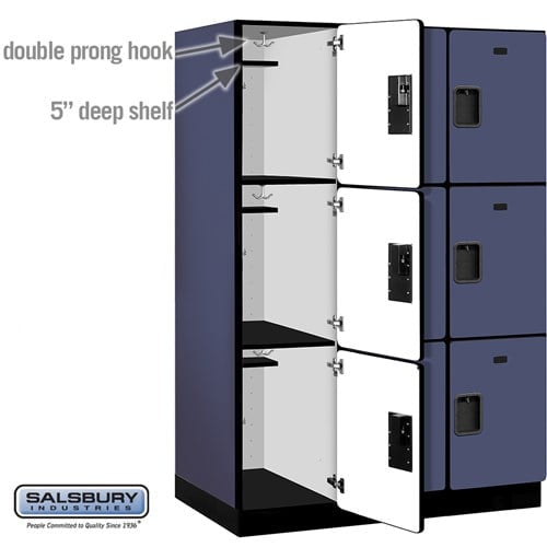 Designer Wood Locker — 3 Tier, 3 Wide