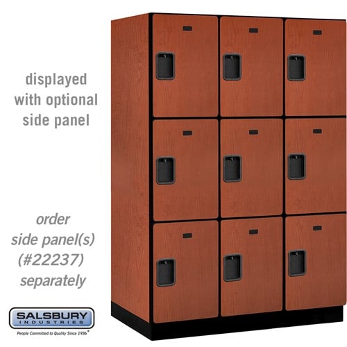 Designer Wood Locker — 3 Tier, 3 Wide