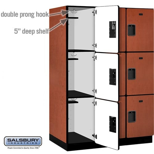 Designer Wood Locker — 3 Tier, 3 Wide