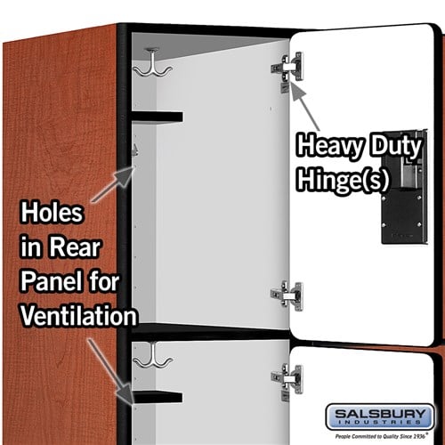 Designer Wood Locker — 3 Tier, 3 Wide