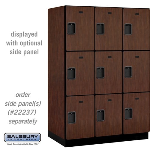 Designer Wood Locker — 3 Tier, 3 Wide