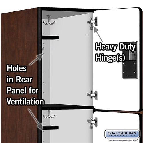 Designer Wood Locker — 3 Tier, 3 Wide