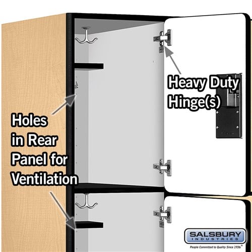 Designer Wood Locker — 3 Tier, 3 Wide
