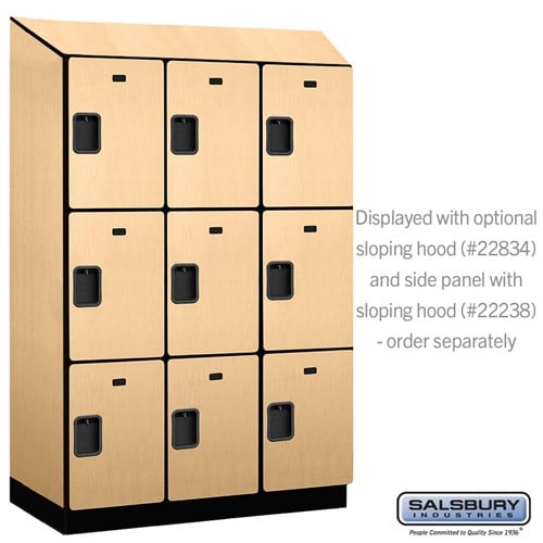 Designer Wood Locker — 3 Tier, 3 Wide