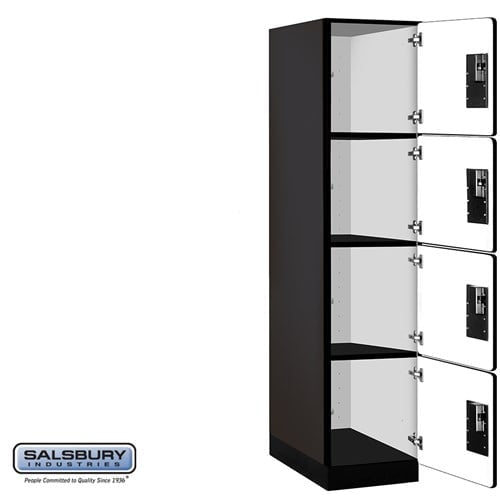 Designer Wood Locker — 4 Tier, 1 Wide